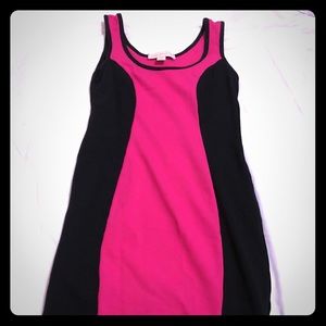 Black and Pink Bodycon Dress